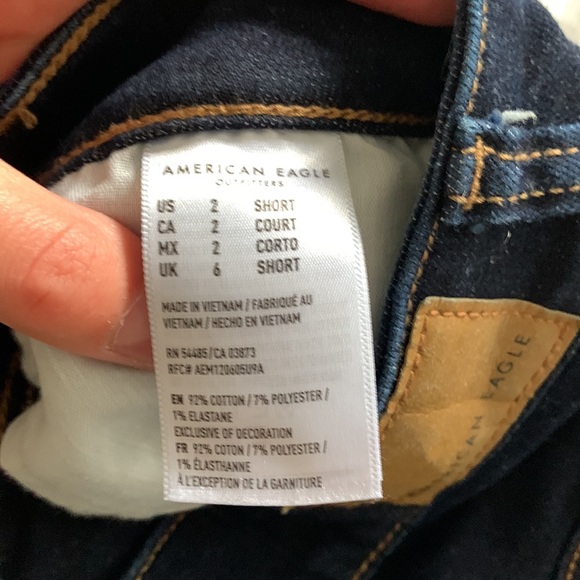 American Eagle Super Stretch Short High Rise Skinny Jeans - Picture 5 of 6